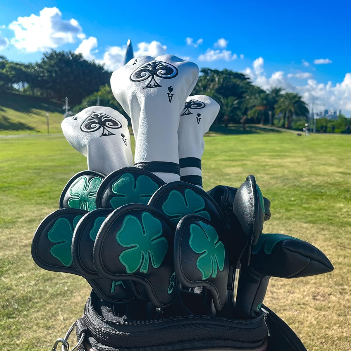 Golf Iron Covers Golf Iron Head Covers Leather Golf Iron Covers for Golf Clubs 10pcs Golf Iron
