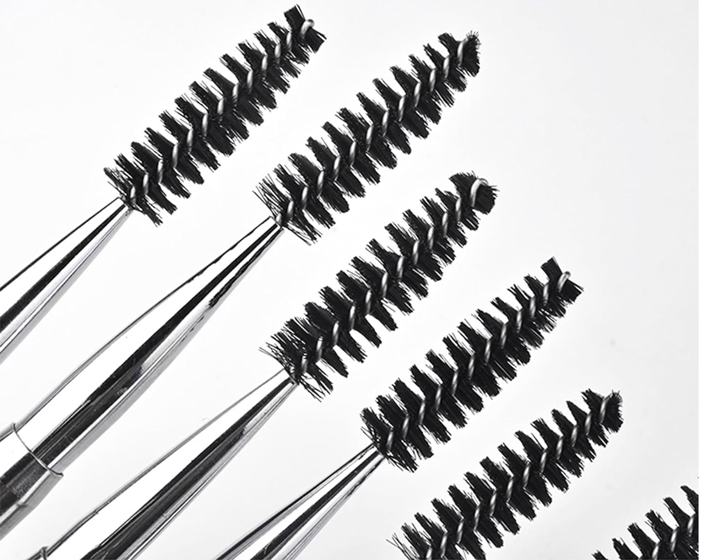 2PCS Mascara Brushes Eyebrow Eyelash Brushes Mascara Wands Applicators Eye Brushes Portable