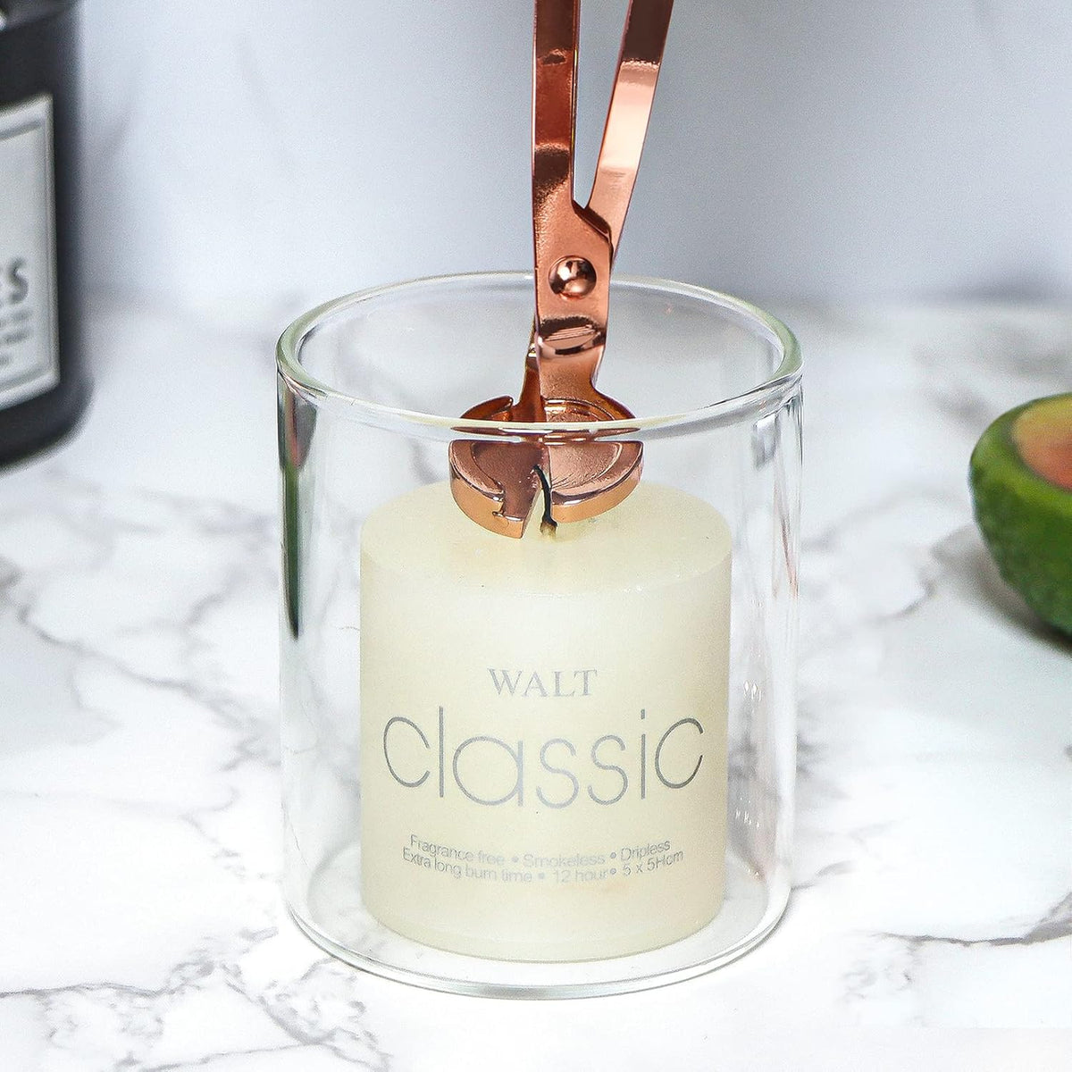 Lsnisni 4 in 1 Candle Accessory Set - Wick Cutter, Snuffer, Dipper & Electric Lighter - Gifts for