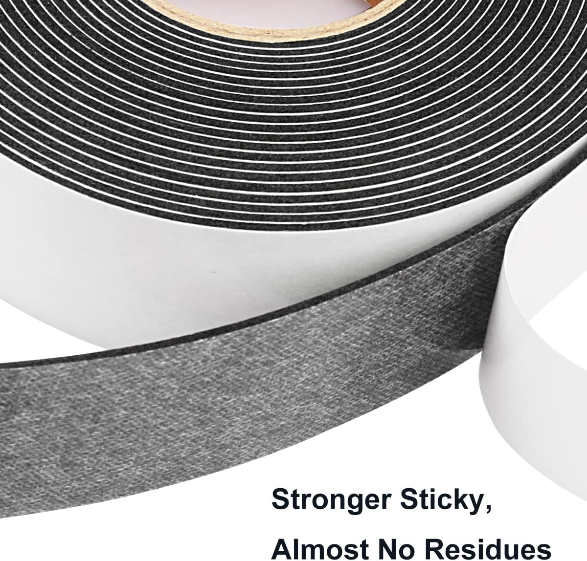 2 Rolls Weather Stripping Door Seal, 1''W x 1/16'' T Foam Tape Single Sided, Adhesive Closed Cell