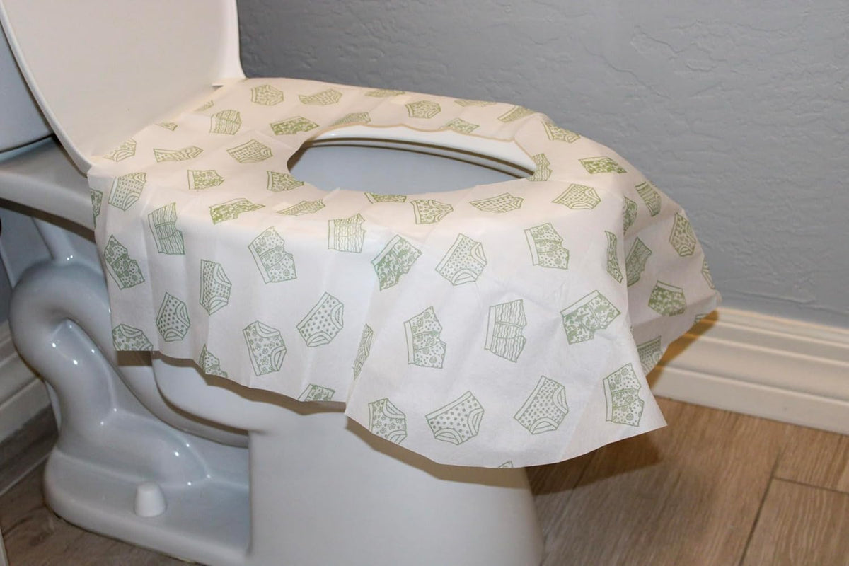 Happy Haven Toilet Seat Covers Disposable, 10 Pcs Extra Large Waterproof Toilet Cover for Children