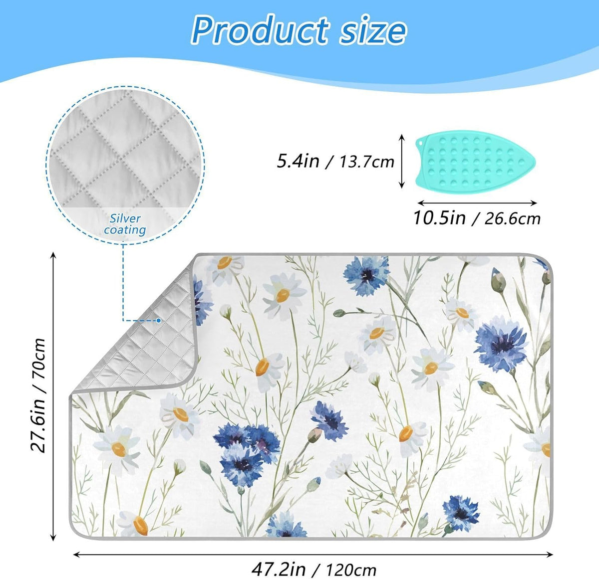 Ironing Mat Thickened Ironing Blanket Travel Portable Double-Side Using Ironing Pad Travel Isolate