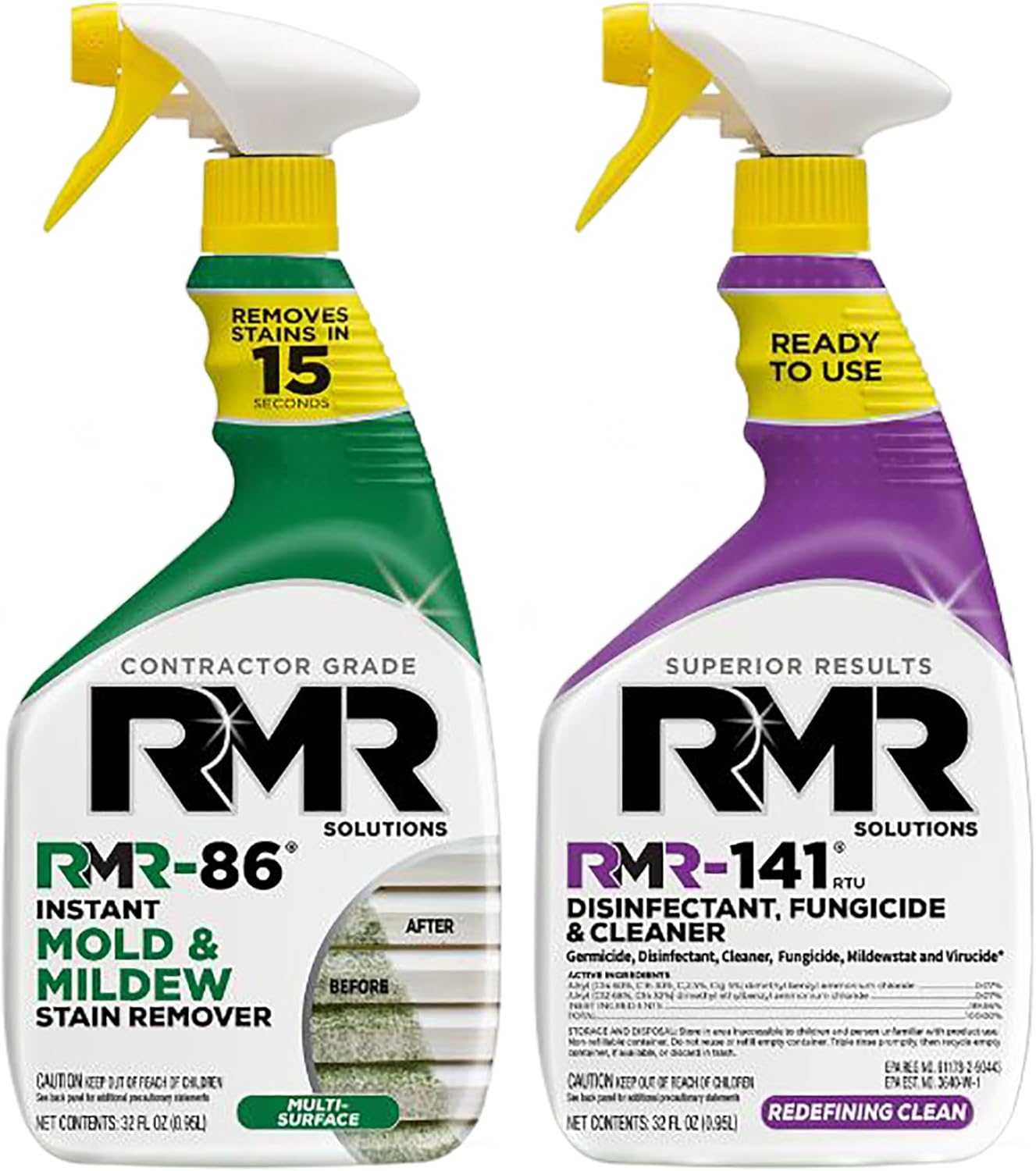RMR Brands DIY Mold Remover Bundle - Complete Mold Killer & Stain Remover Bundle - Mold and Mildew