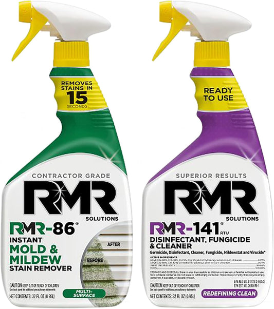 RMR Brands DIY Mold Remover Bundle - Complete Mold Killer & Stain Remover Bundle - Mold and Mildew