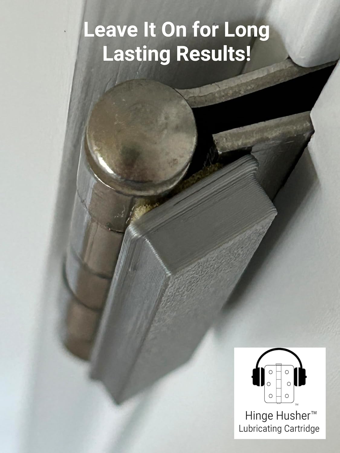 The First-of-Its-Kind Lubricant Cartridge for Squeaky Door Hinges. Mess-Free, Odorless, Sprayless &