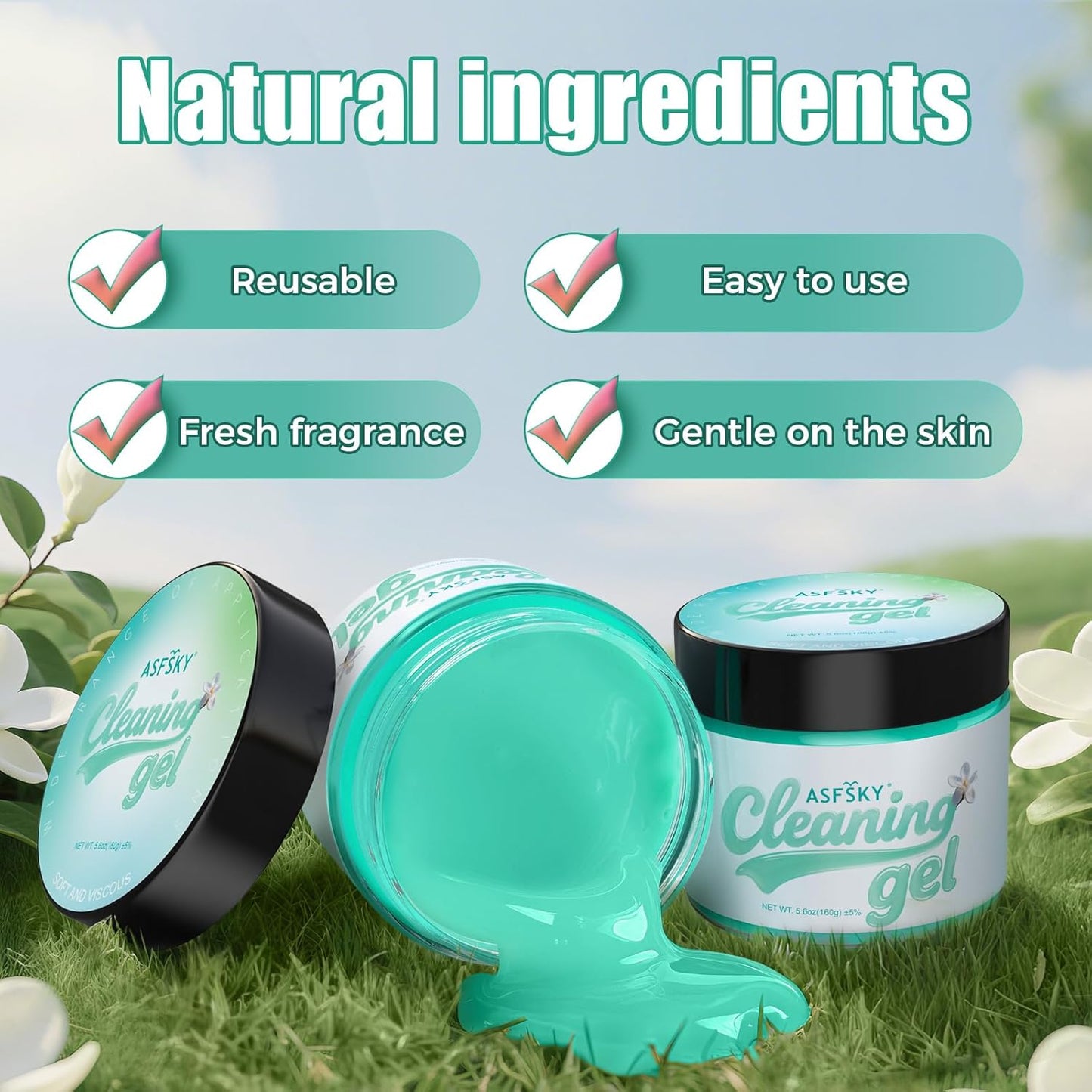 ASFSKY Car Cleaning Gel (Aromatherapy aroma) Dust Cleaning Putty Universal Car Interior Cleaner