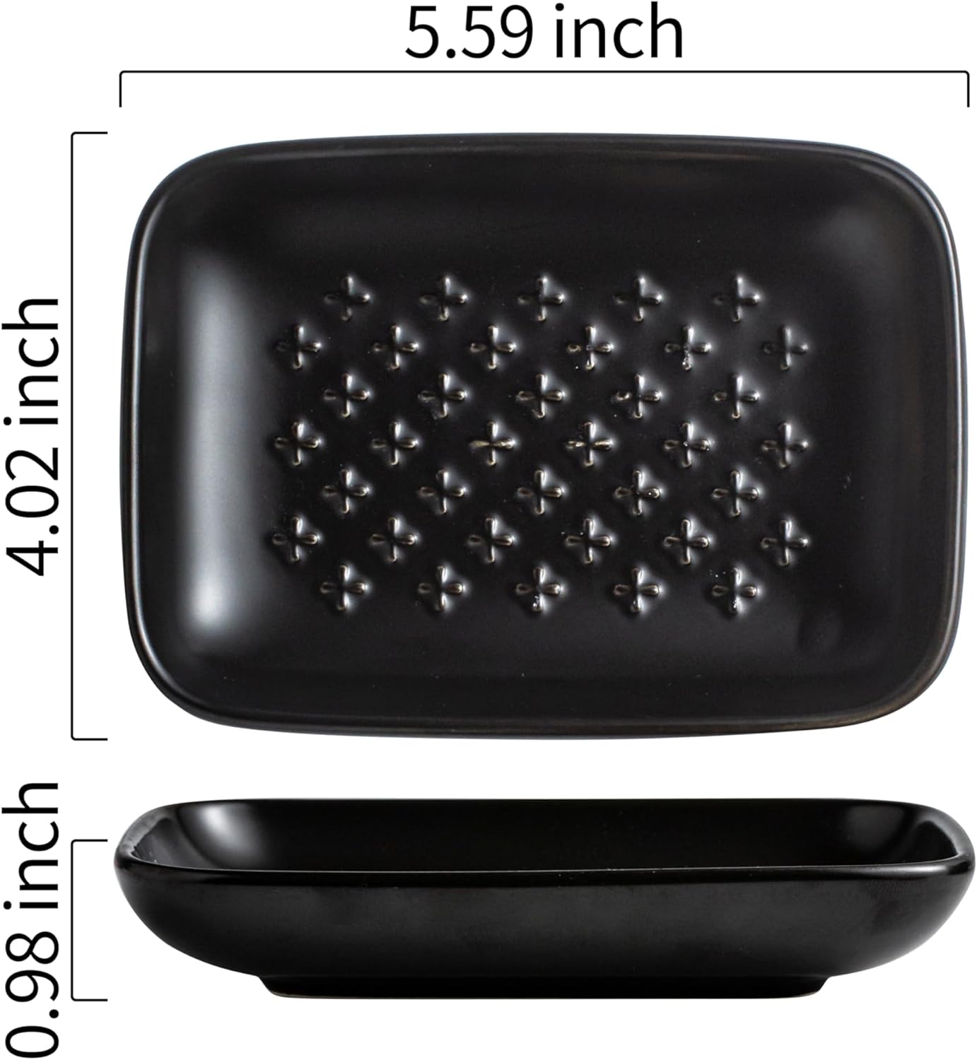Gomakren Soap Dish, Shower Soap Holder, Ceramic Soap Dishes for Bar Soap Sponge Shampoo, Halloween