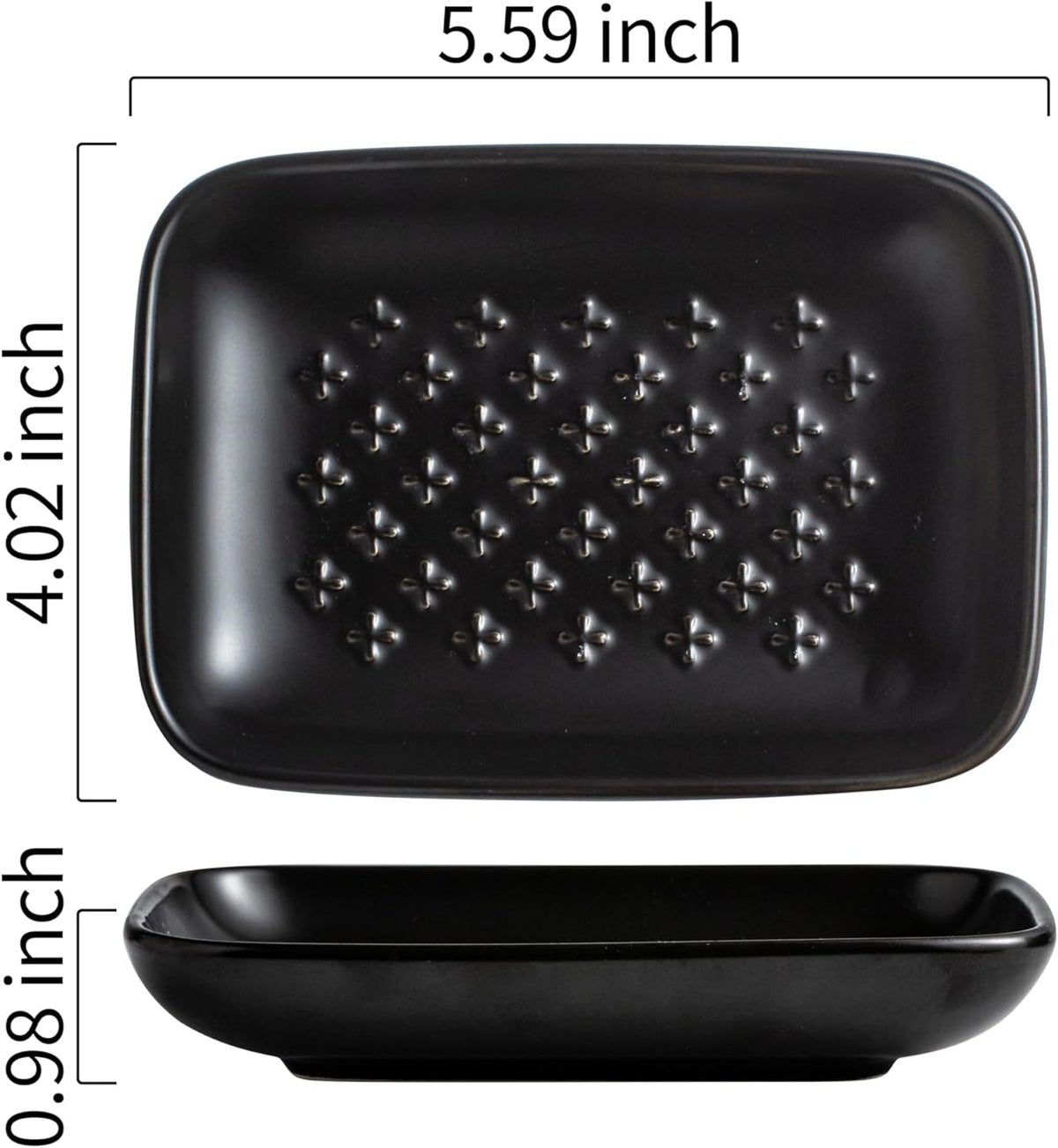 Gomakren Soap Dish, Shower Soap Holder, Ceramic Soap Dishes for Bar Soap Sponge Shampoo, Halloween