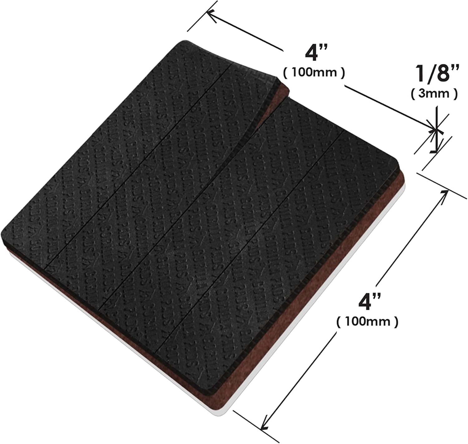 Slipstick GorillaPads Non Slip Furniture Pads/Gripper Feet Floor Protectors (Set of 8) Premium 4