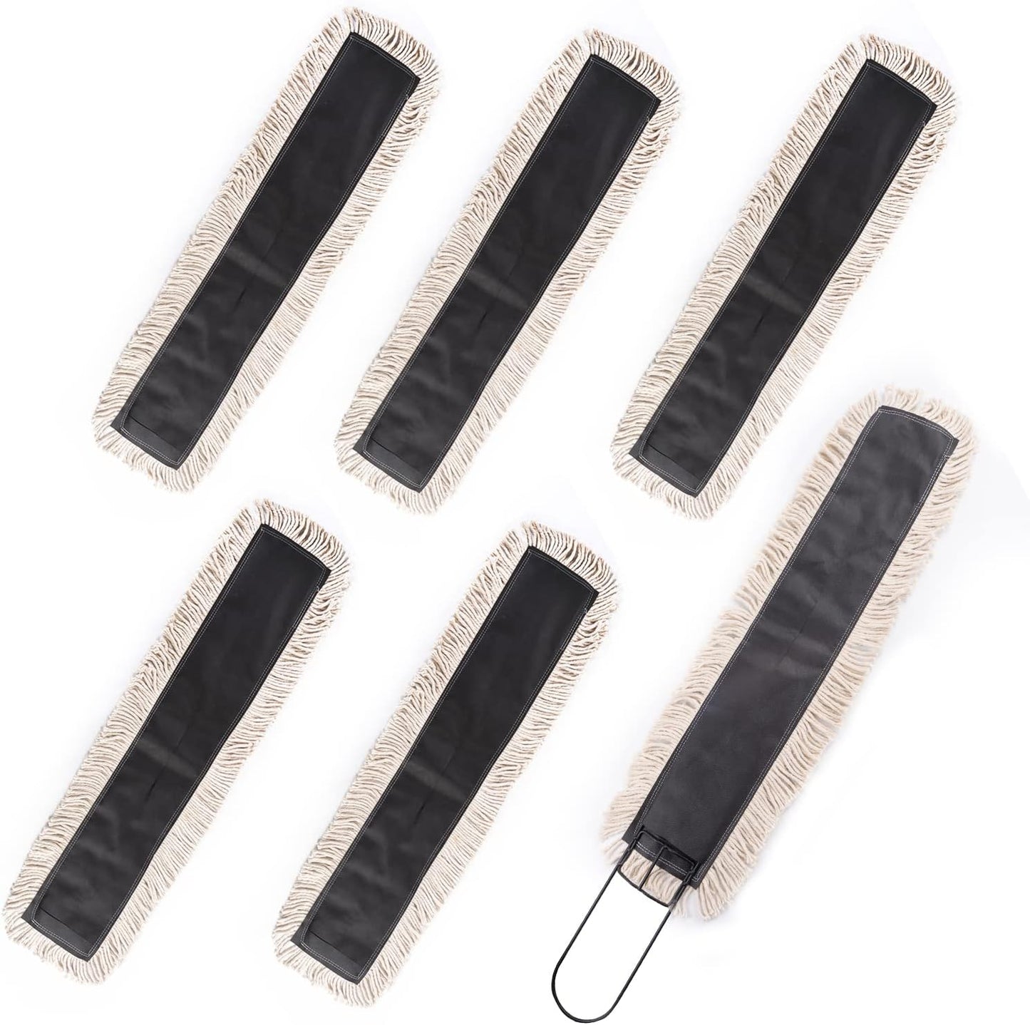 Matthew Cleaning 36'' High Strength Disposable Dust Mop Cotton Cut-end Yarn Mop Replacement Heads