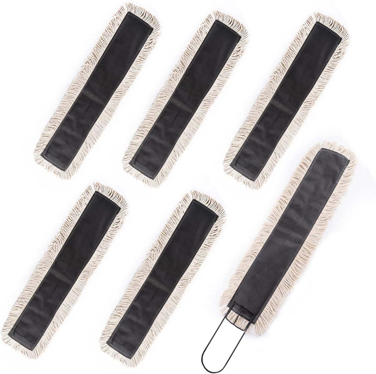 Matthew Cleaning 24'' High Strength Disposable Dust Mop Cotton Cut-end Yarn Mop Replacement Heads