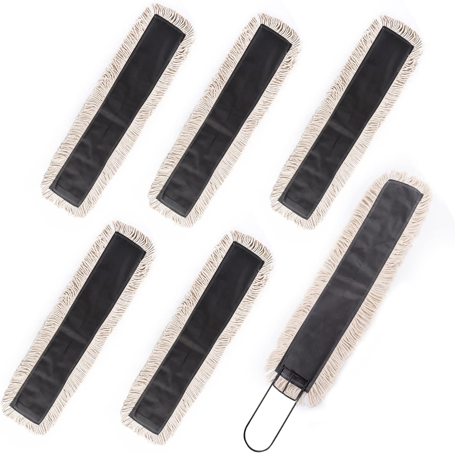 Matthew Cleaning 24'' High Strength Disposable Dust Mop Cotton Cut-end Yarn Mop Replacement Heads