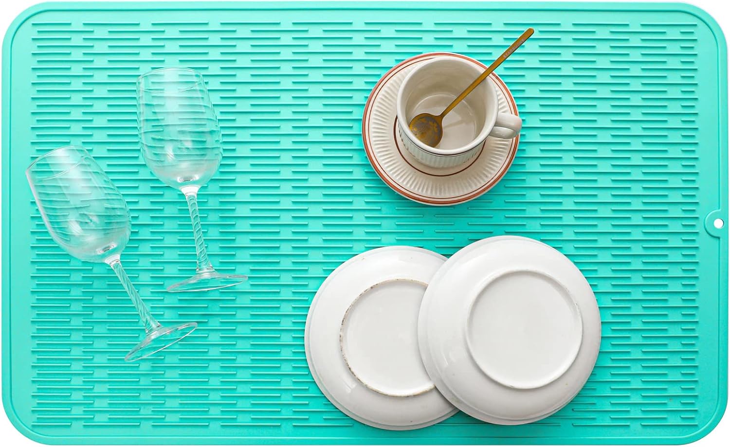 Silicone Dish Drying Mat for Multiple Usage,Easy clean,Eco-friendly,Heat-resistant Silicone Mat for