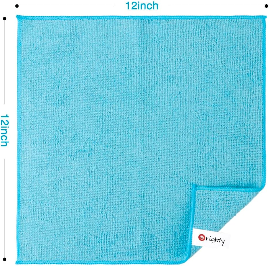 Orighty Microfiber Cleaning Cloth, 12 Pack Microfiber Towels for Cars, Highly Absorbent Car