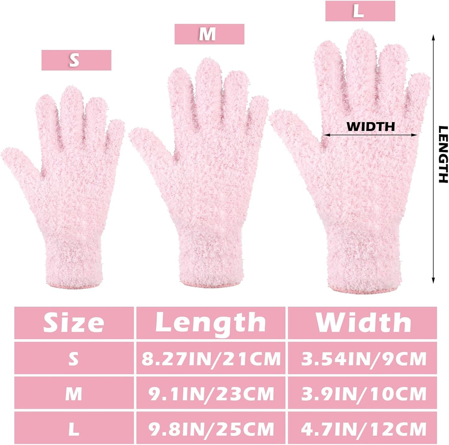 Patelai 3 Pairs Microfiber Plant Dusting Gloves Leaf Cleaning Gloves for Indoor Plants, Blinds