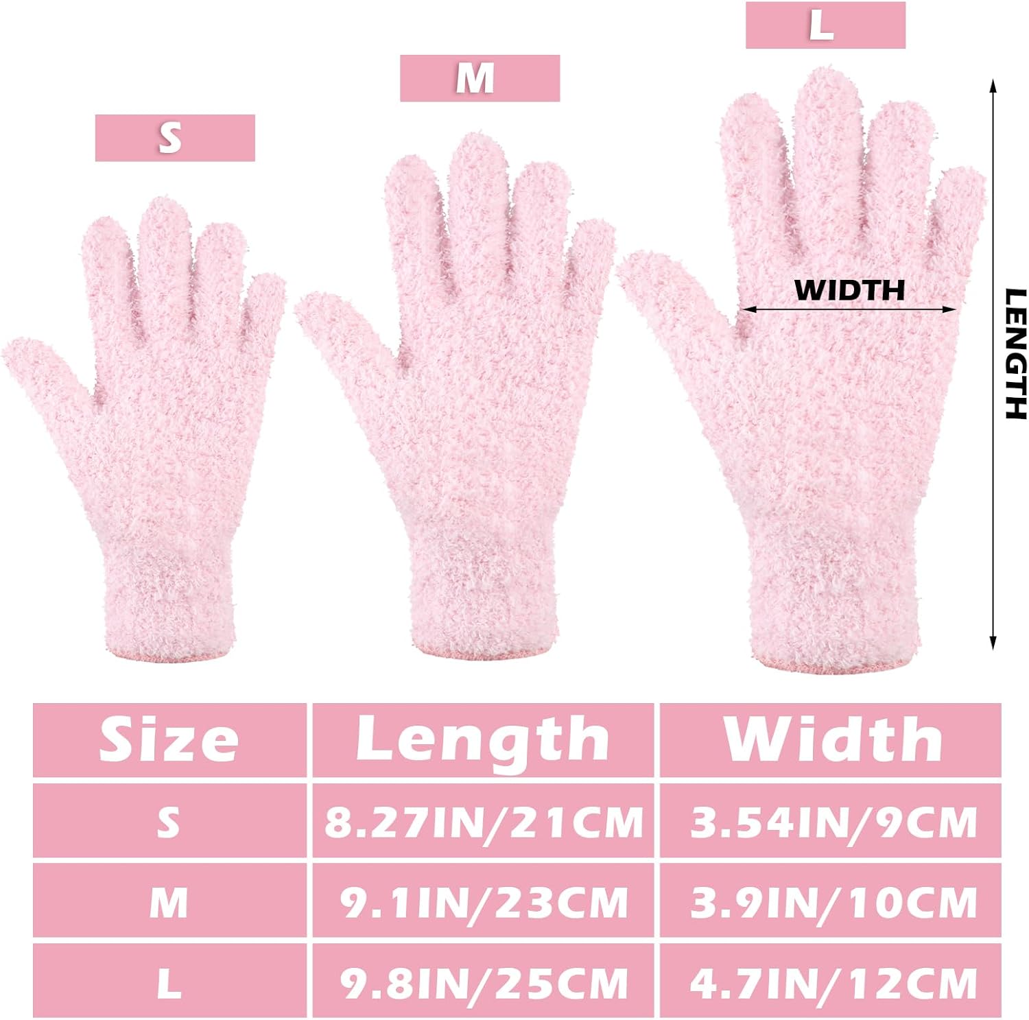 Patelai 3 Pairs Microfiber Plant Dusting Gloves Leaf Cleaning Gloves for Indoor Plants, Blinds
