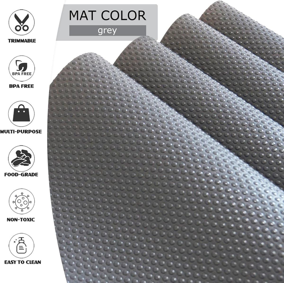 10Pcs Refrigerator Liners, Washable Fridge Liner Shelf Mats Refrigerator Pads for Cupboard Cabinet