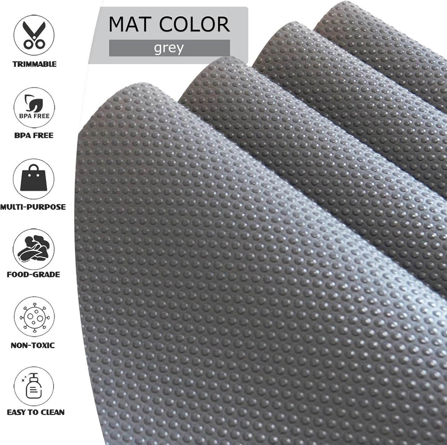 20Pcs Refrigerator Liners, Washable Fridge Liner Shelf Mats Refrigerator Pads for Cupboard Cabinet