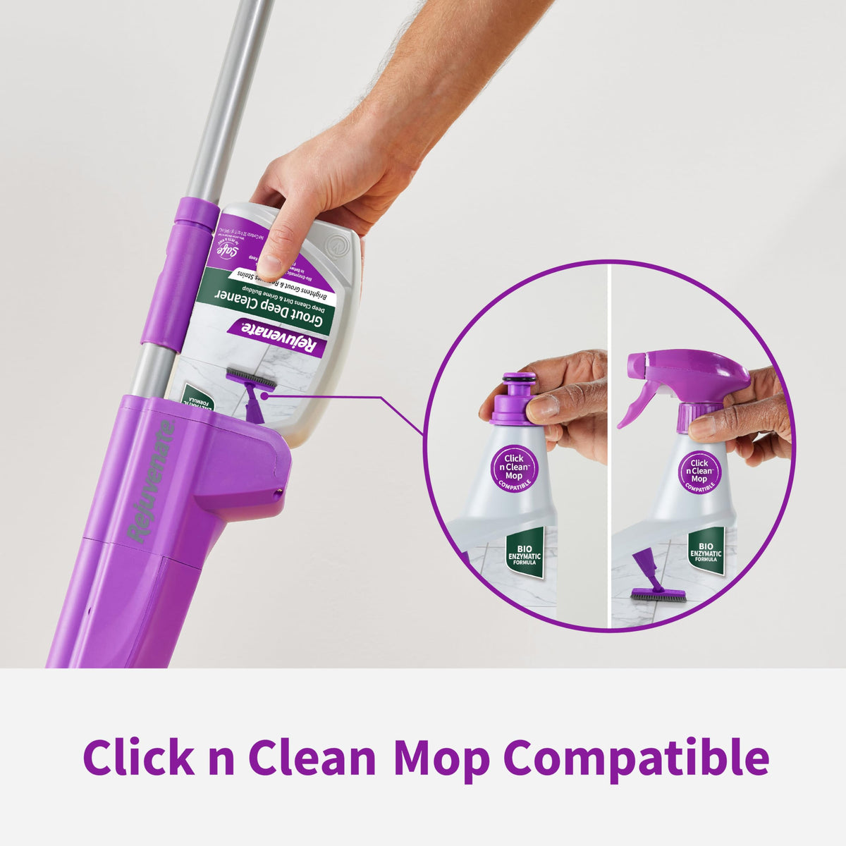 Rejuvenate Grout Deep Cleaner Cleaning Formula Instantly Removes Years of Dirt Build-Up to Restore