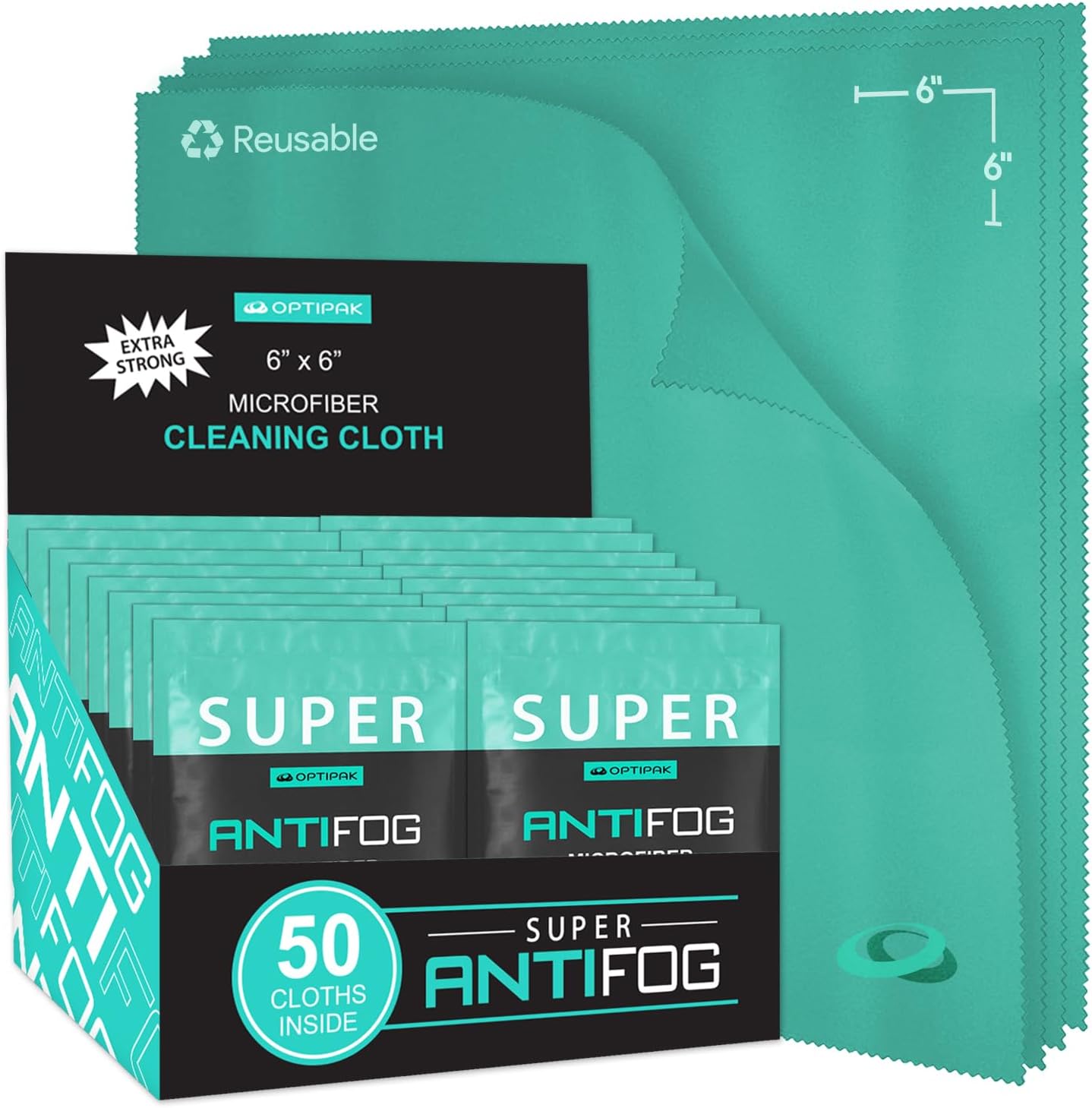 Anti Fog Microfiber Cleaning Cloth for Glasses | Individually Wrapped Microfiber Lens Cleaning