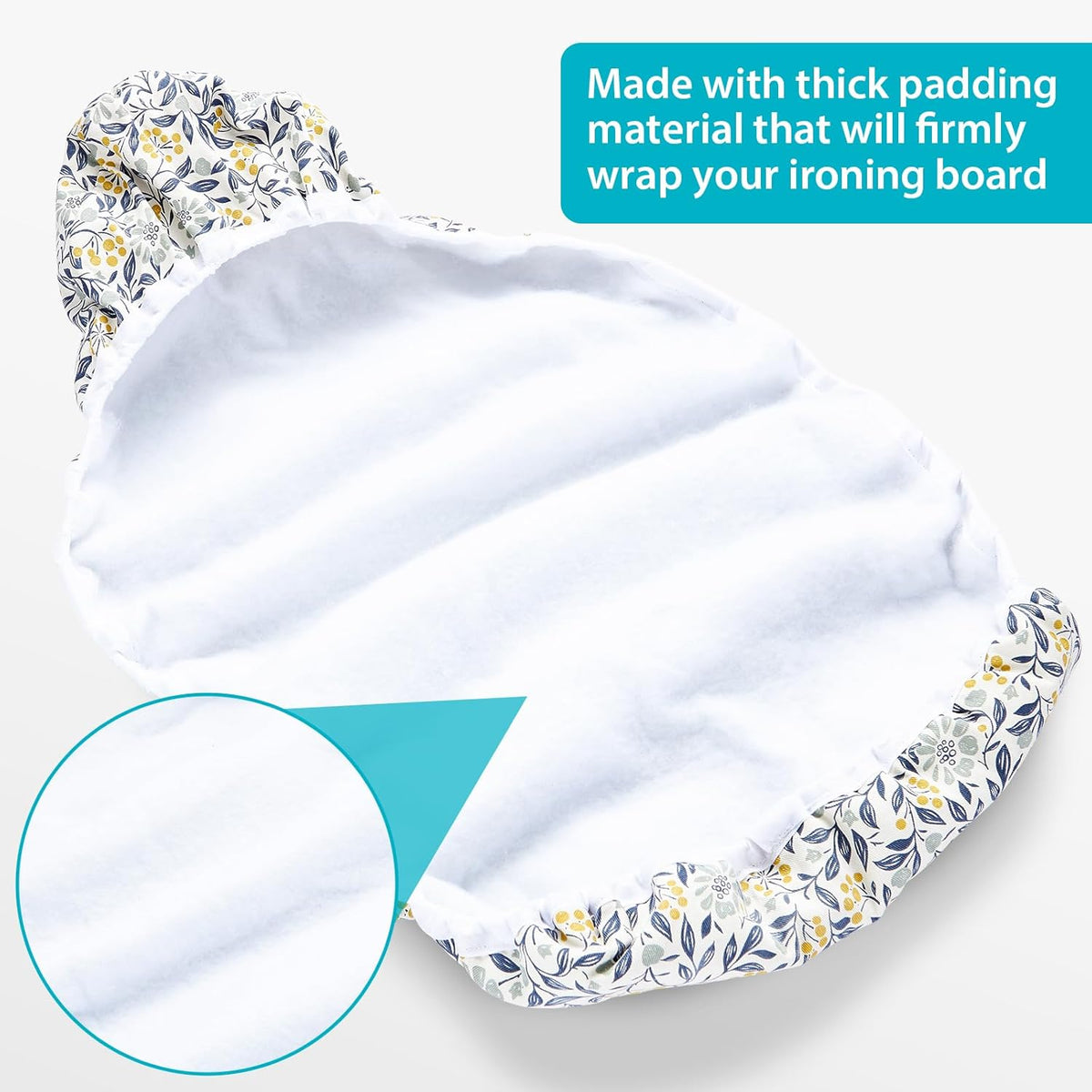 Table Top Ironing Board Cover 12 x 32 inch, 3 Layers Small Iron Board Cover, Heat Reflective Thick