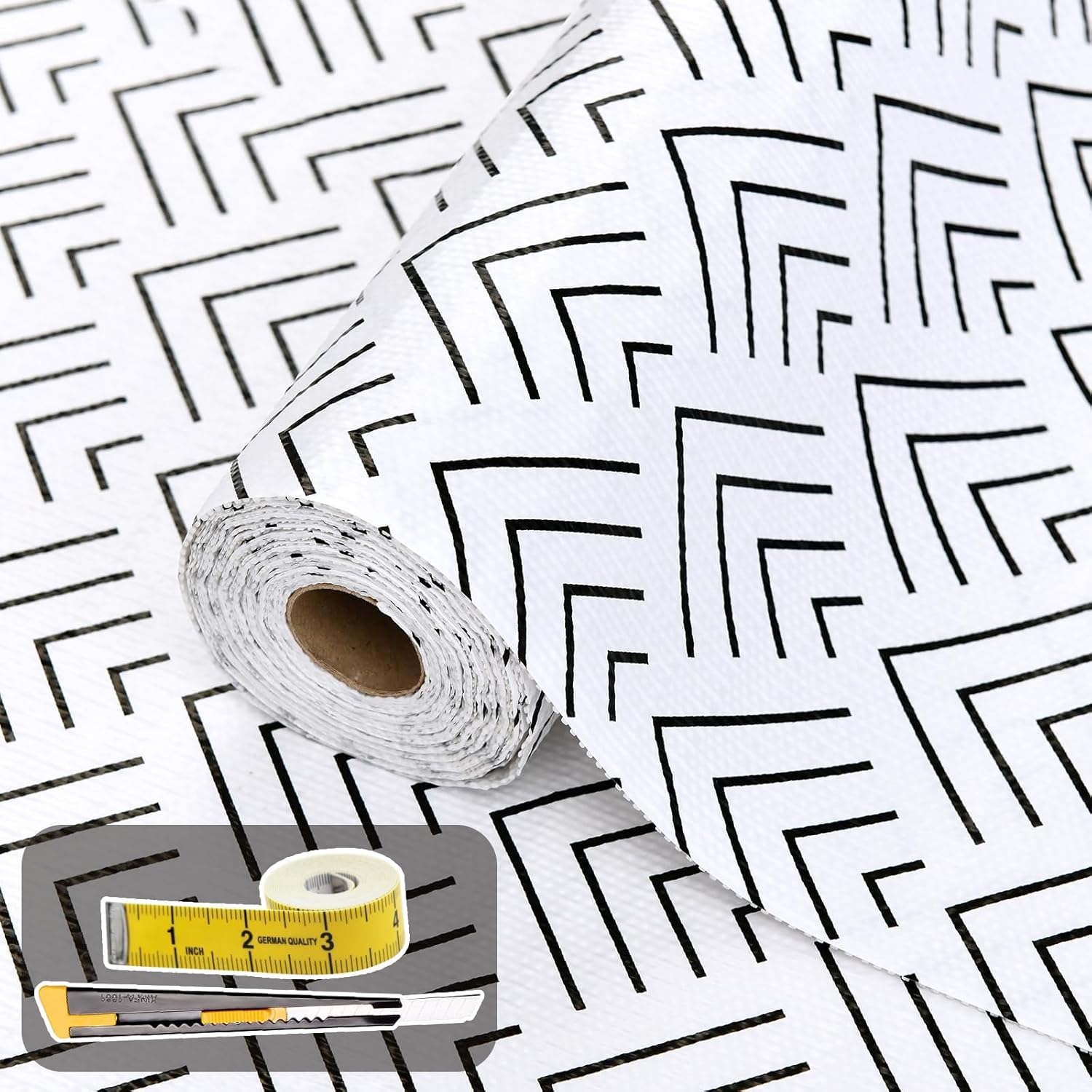 Shelf Liner for Kitchen Cabinets Non Adhesive Drawer Liner Non-Slip Thickened Shelf Liner Paper