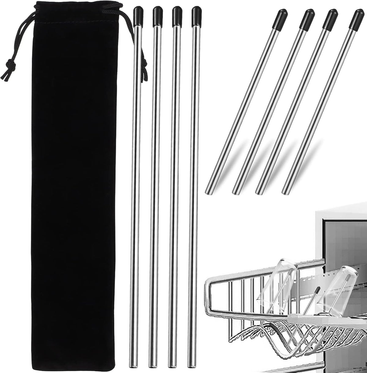 Bottles Bottles Bottles Bottle Holders Dishwasher 8pcs Dish Drying Rack Stainless Steel Insert