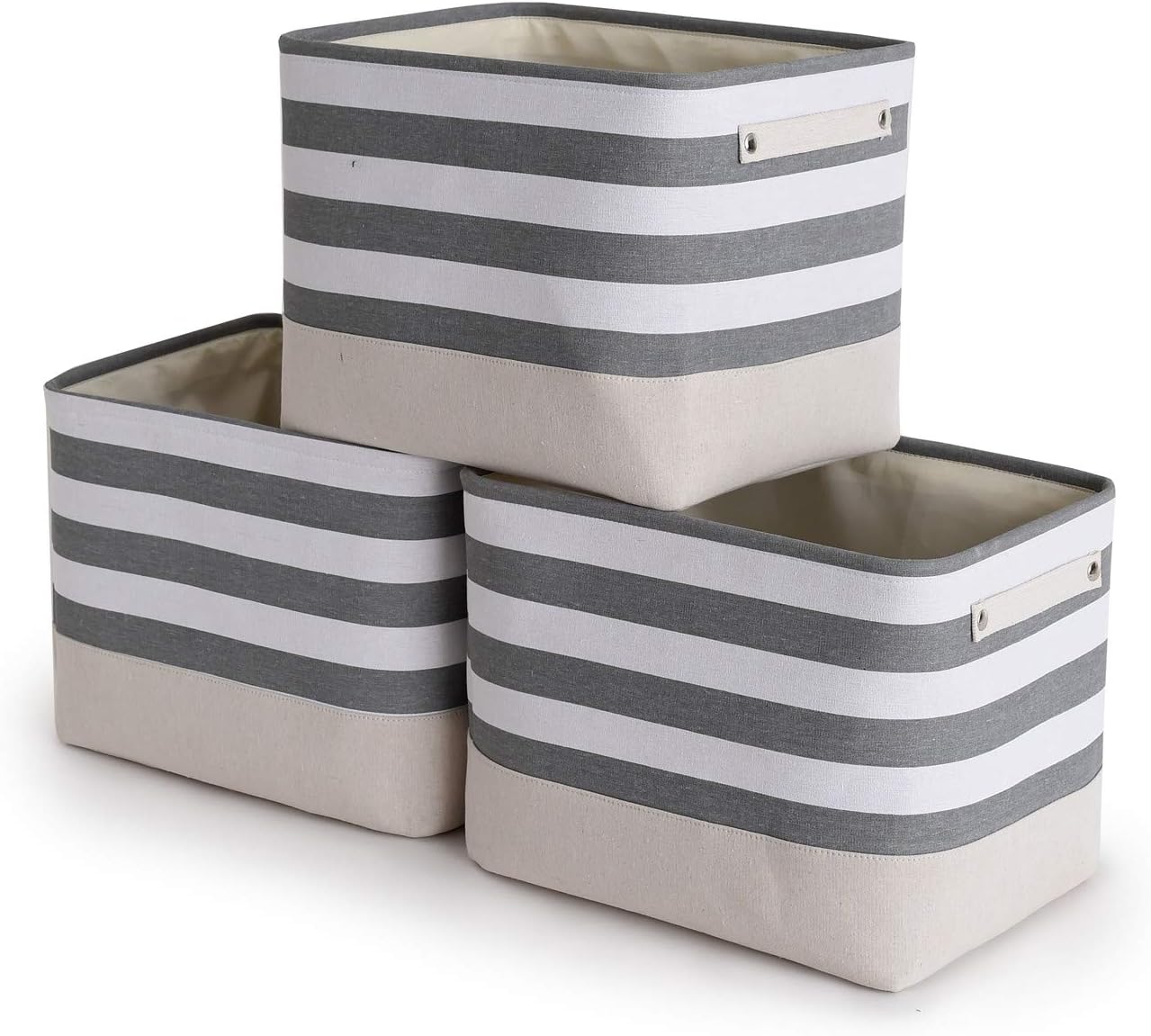 TheWarmHome Extra Large Cube Storage Bins Baskets for Organizing, Sturdy Fabric Storage Basket Cube