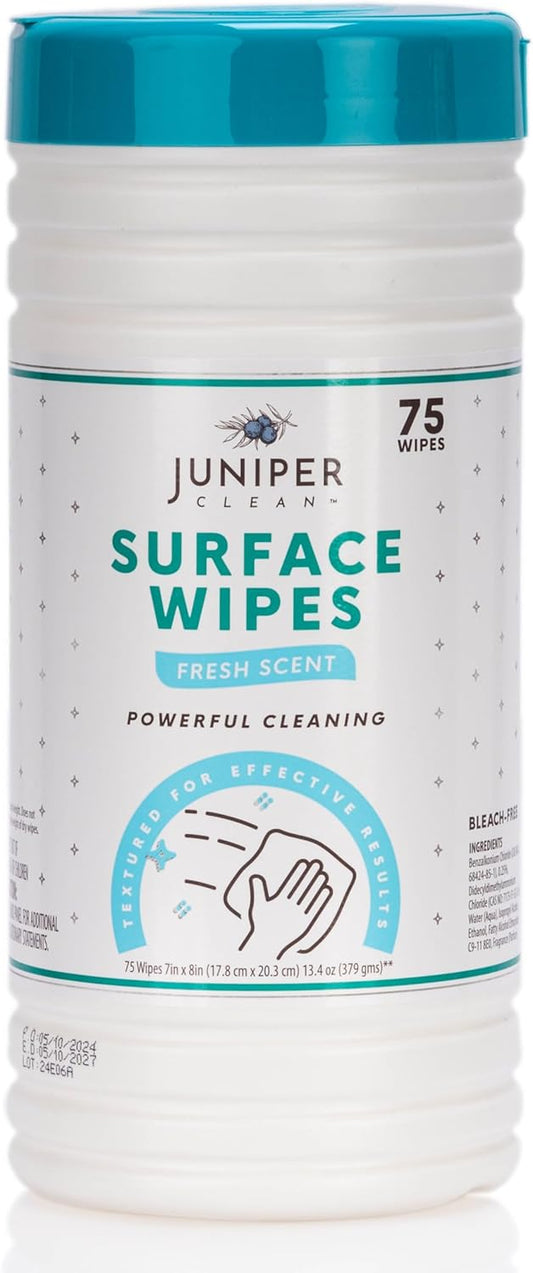 1 Pack Surface Cleaning Wipes Bleach Free, All-Purpose Cleaner for Bathroom, Kitchen, Office, 75