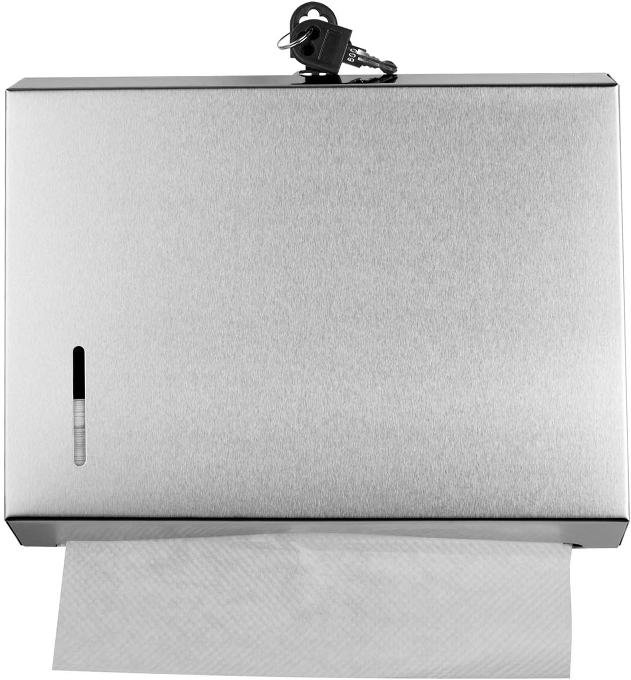 Wall Mounte Paper Towel Dispensers, 10.4" L x 3.3" D x 8.3" H, Stainless Steel C-Fold Multifold