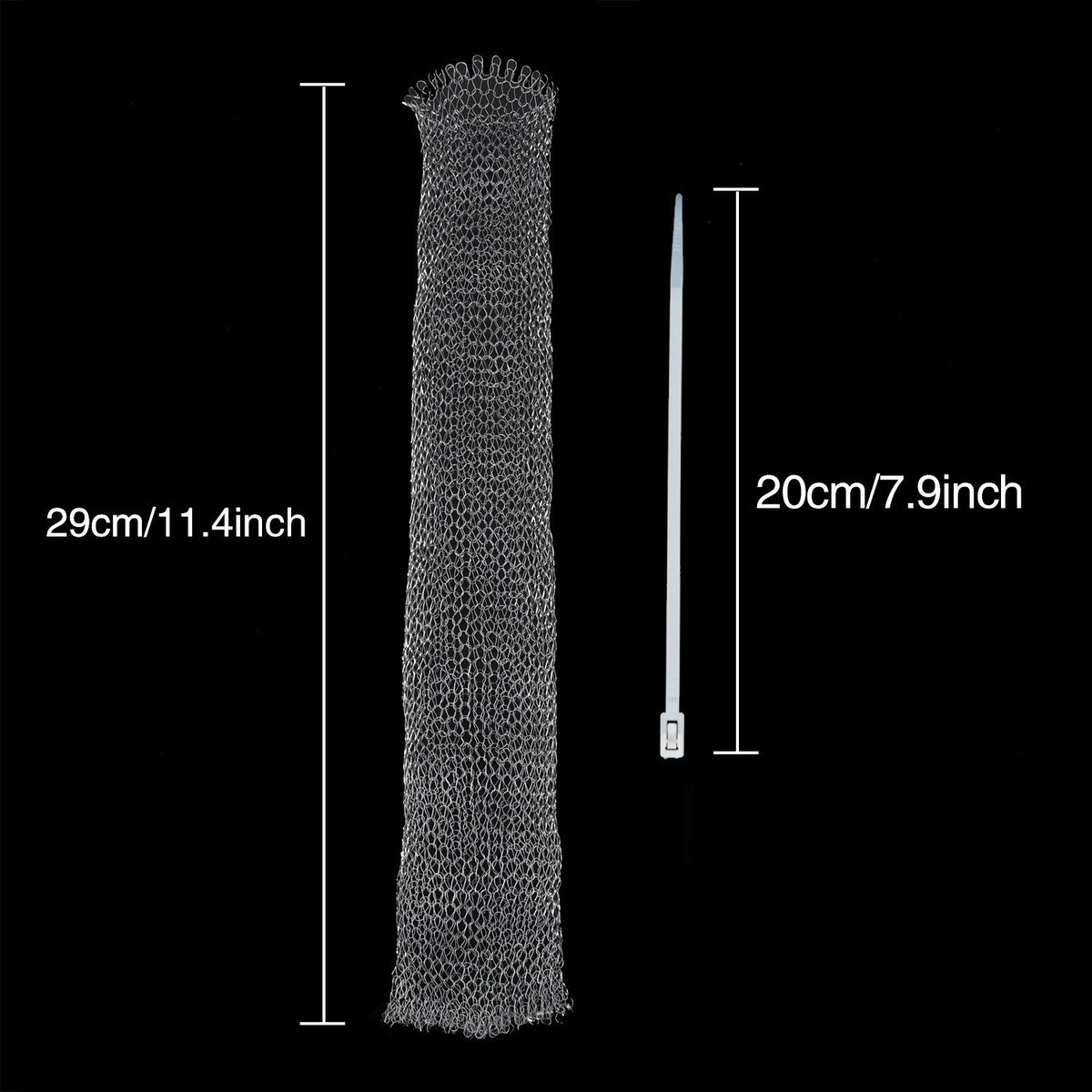 Shappy 20 Pieces Lint Traps Washing Machine Drain Hose Filter Stainless Steel Snare Laundry Mesh