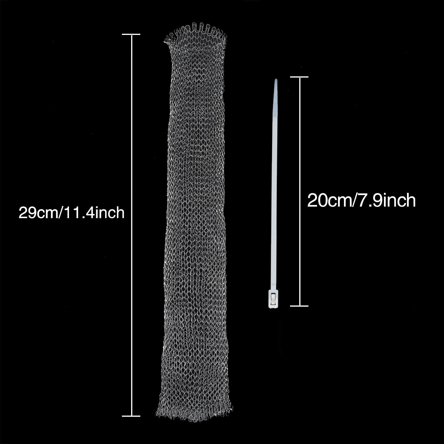 Shappy 20 Pieces Lint Traps Washing Machine Drain Hose Filter Stainless Steel Snare Laundry Mesh