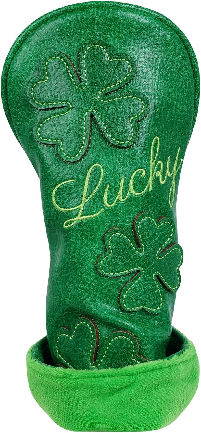 Golf Headcovers Golf Club Head Covers Four Leaf Clover Good Luck Charm - Clover Style Premium