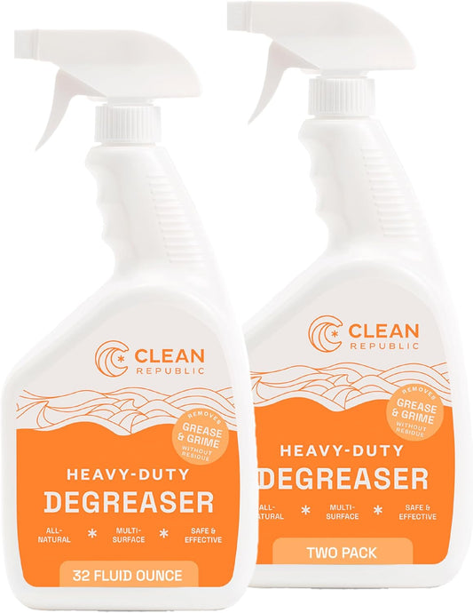 Clean Republic Heavy-Duty Degreaser, Multi-Surface Cleaning Spray for Ovens, Stove Tops, Grills