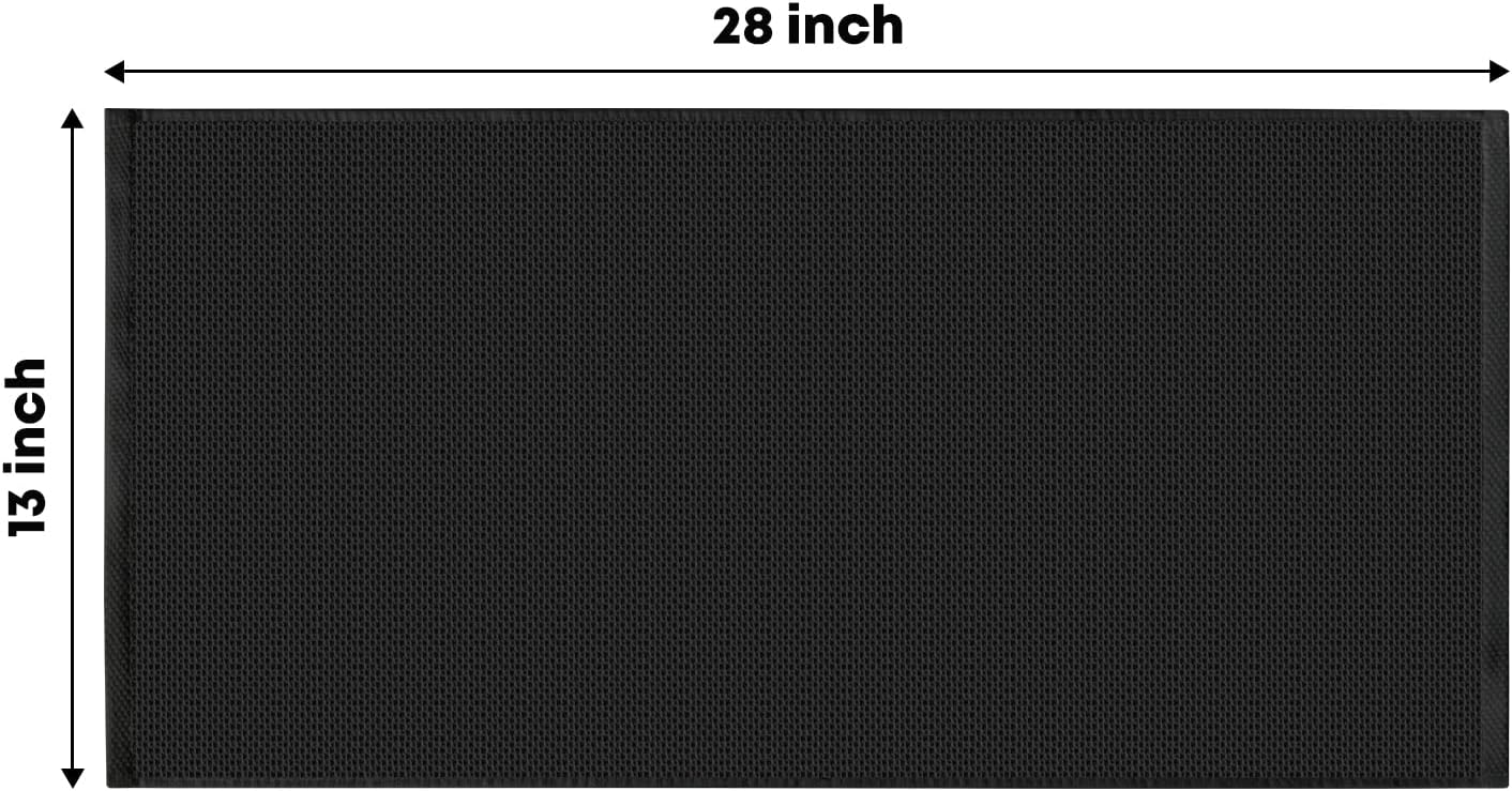 Artoid Mode 100% Cotton Black Waffle Weave Kitchen Dish Cloths, 13x28 Inch Ultra Soft Absorbent