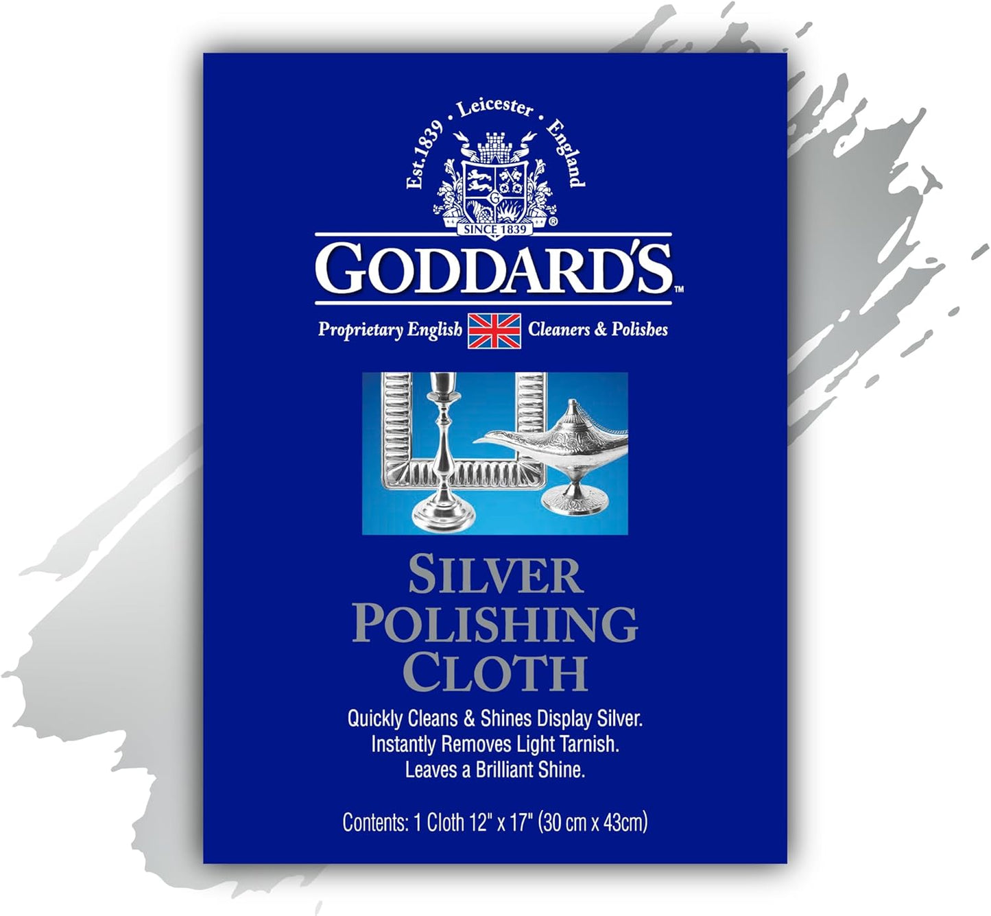 Goddard's Silver Polishing Cloth for Jewelry, Remove Tarnish on Plated or Sterling Silver, Gold