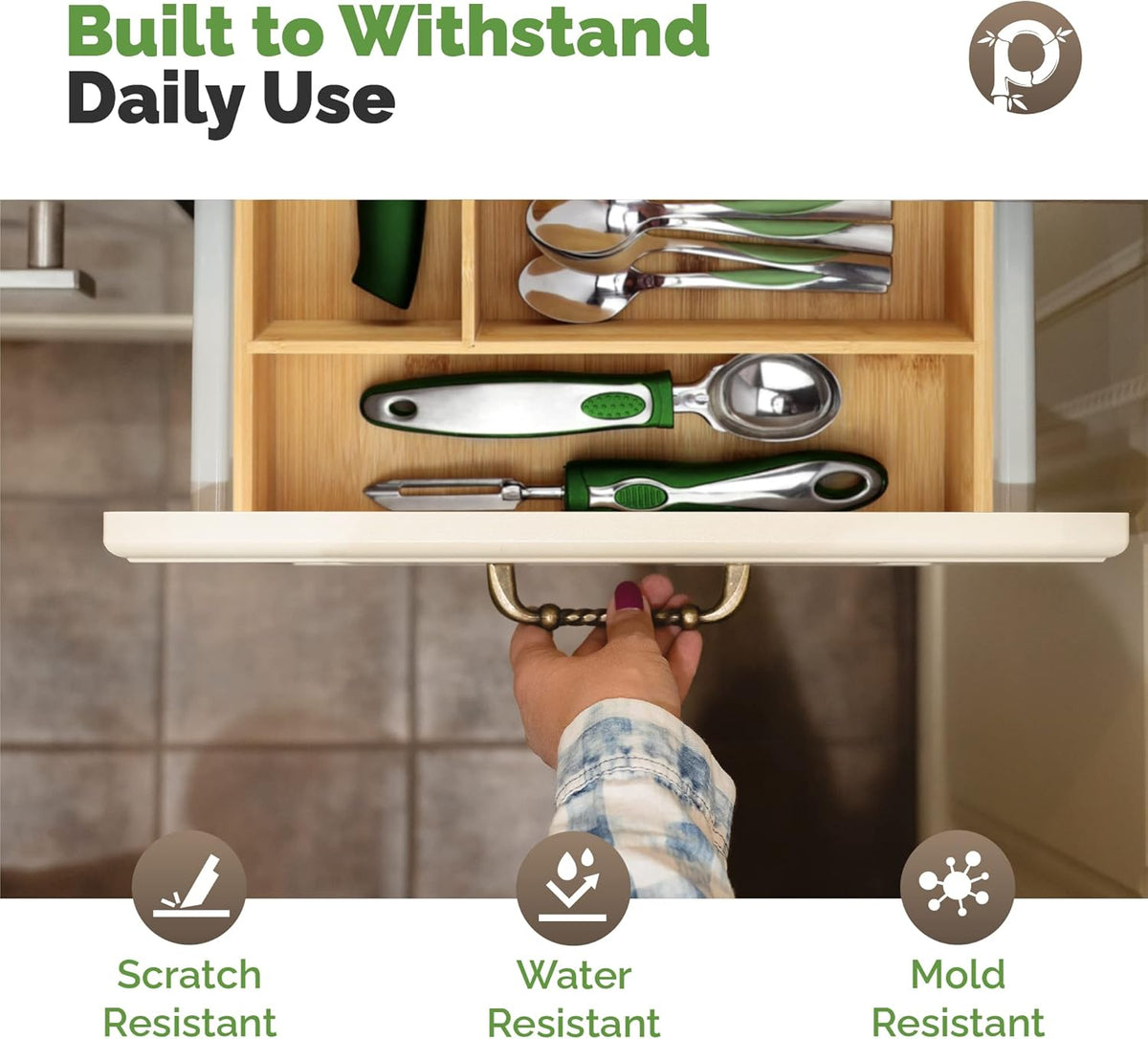 silverware tray organizer– Flatware Utensil Cutlery Silverware Holder for Drawer – Small Extra-Deep