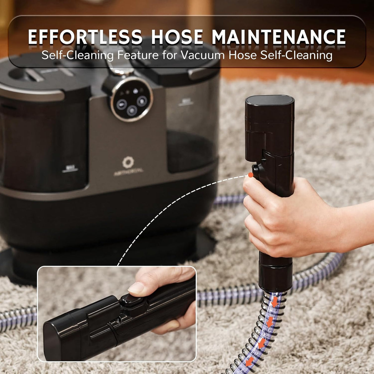 Airthereal S1 Carpet Cleaner Machine, Instant Heating Portable Upholstery Spot Cleaner, Shampooer