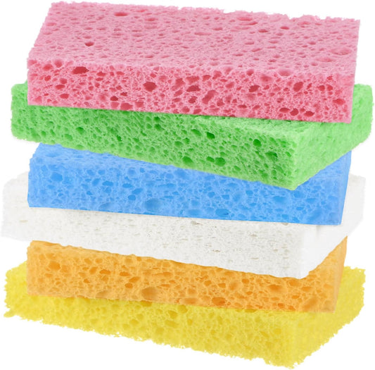 1-Set Kitchen Sponges, Condense Eco Cellulose Non-Scratch Scrub Heavy Sponge for