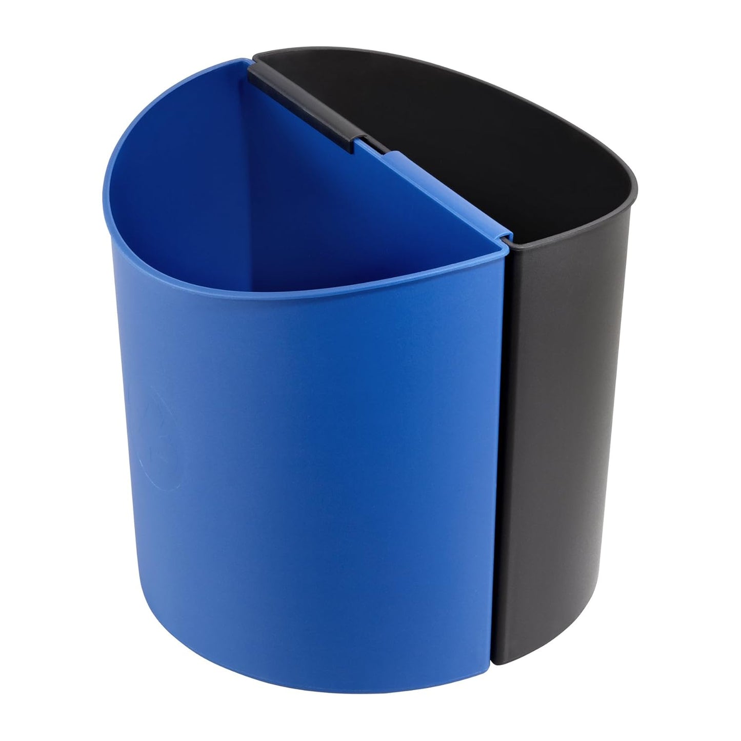 Safco Deskside Small Trash Can Recycling Bin Combo, 3 Gallon, For Kitchen, Office, Indoor Use