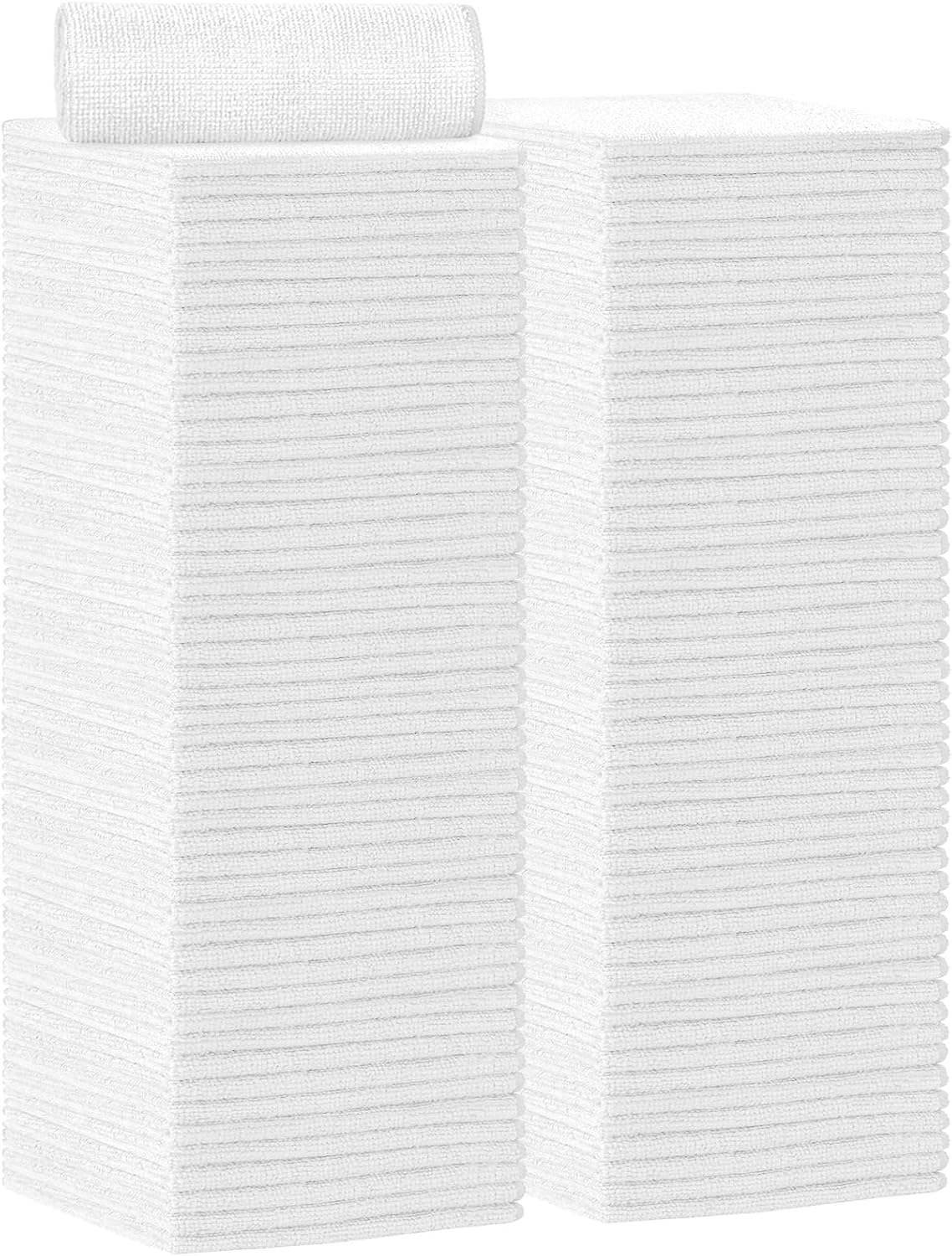 AIDEA Microfiber Cleaning Cloth 100PK, Soft Microfiber Towels for Cars, Absorbent Cleaning Rags