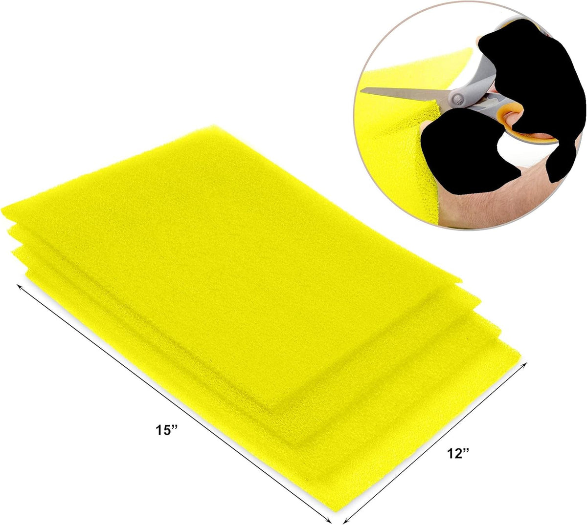 Dualplex® Fruit & Veggie Life Extender Liner for Fridge Refrigerator Drawers, 12x15 Inches (4 Pack)