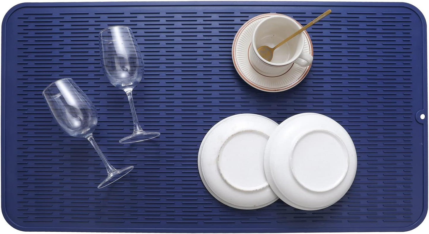 Silicone Dish Drying Mat for Multiple Usage,Easy clean,Eco-friendly,Heat-resistant Silicone Mat for