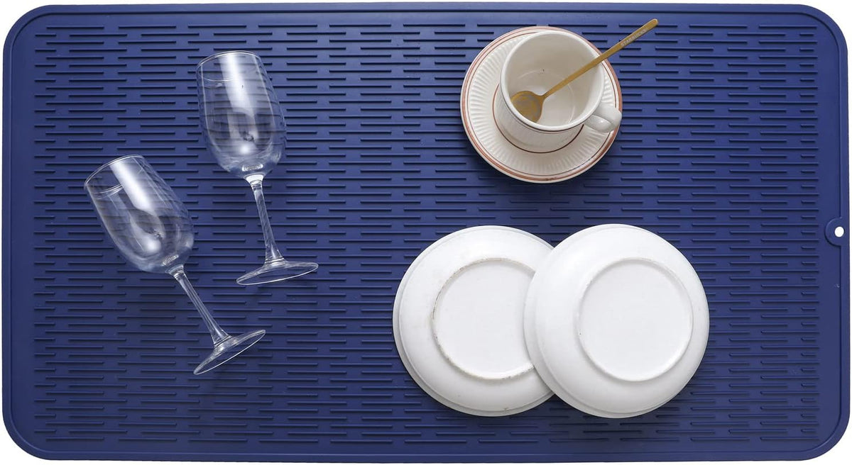 Silicone Dish Drying Mat for Multiple Usage,Easy clean,Eco-friendly,Heat-resistant Silicone Mat for