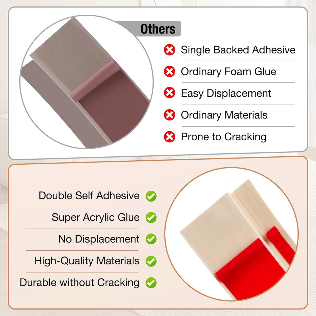 Floor Transition Strip Self Adhesive Vinyl Door Threshold for Doorways Carpet Edging Trim Overlap