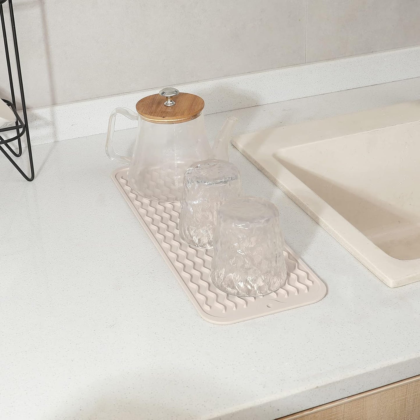 Silicone Dish Drying Mat for Multiple Usage,Easy clean,Eco-friendly,Heat-resistant Silicone Mat for