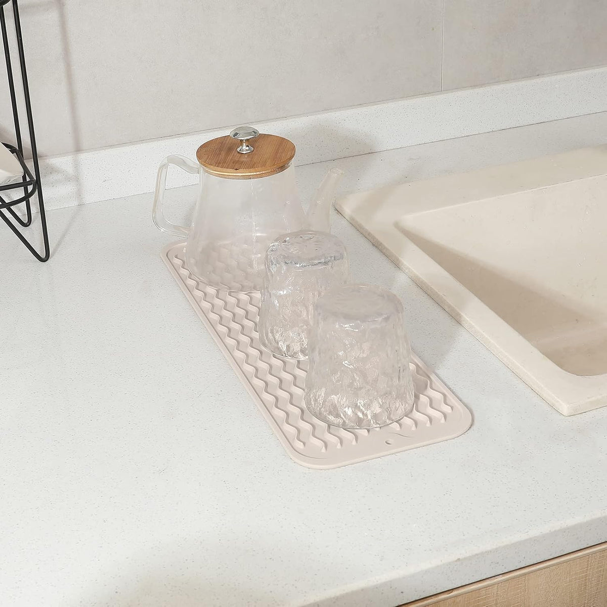 Silicone Dish Drying Mat for Multiple Usage,Easy clean,Eco-friendly,Heat-resistant Silicone Mat for