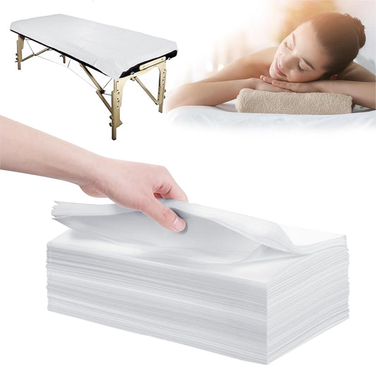 31" x 71" Disposable Bed Sheets for Massage Table Waterproof Massage Table Sheet Soft Non Woven