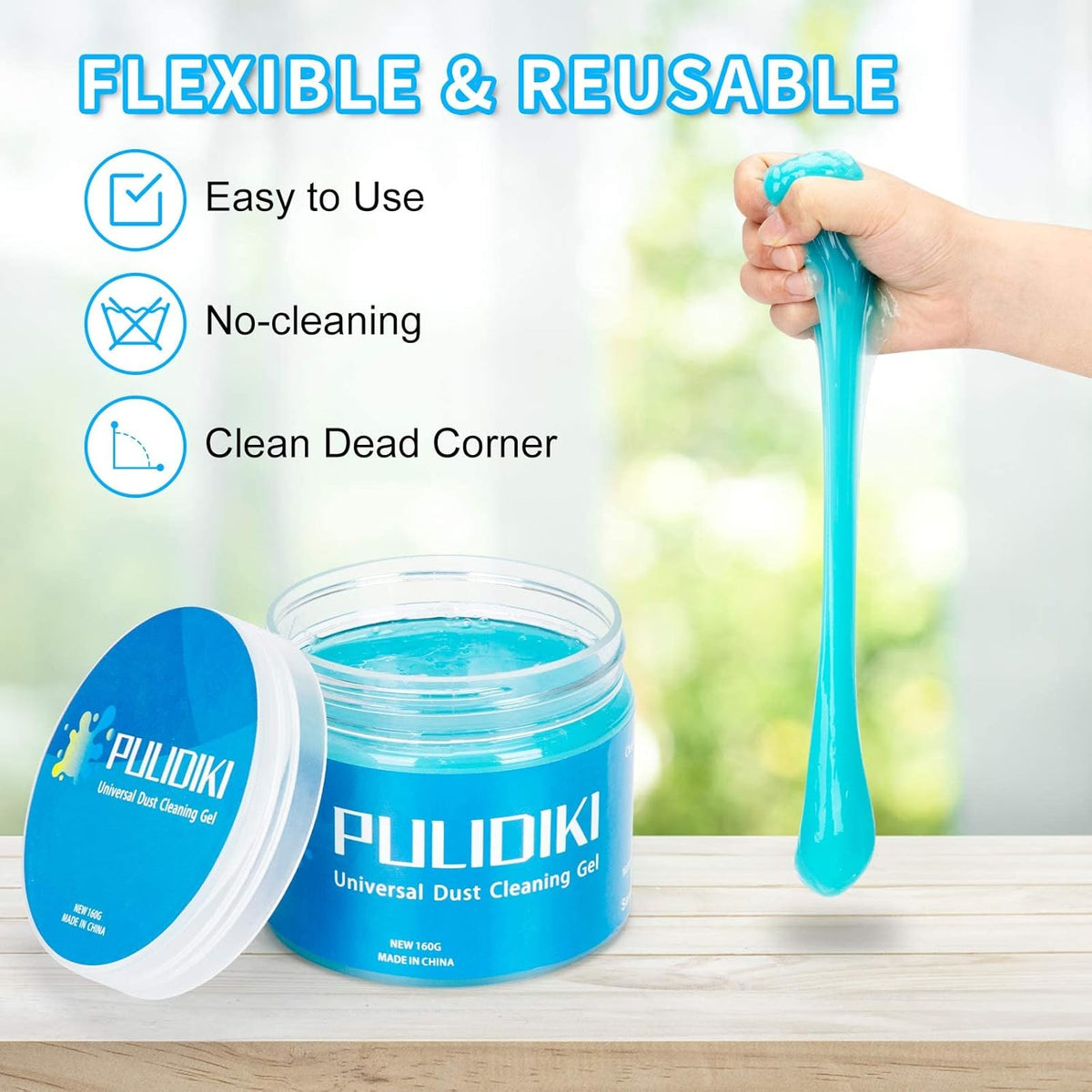 PULIDIKI Car Cleaning Gel Car Clean Putty, Universal Car Interior Cleaner Slime, Perfect Cleaning