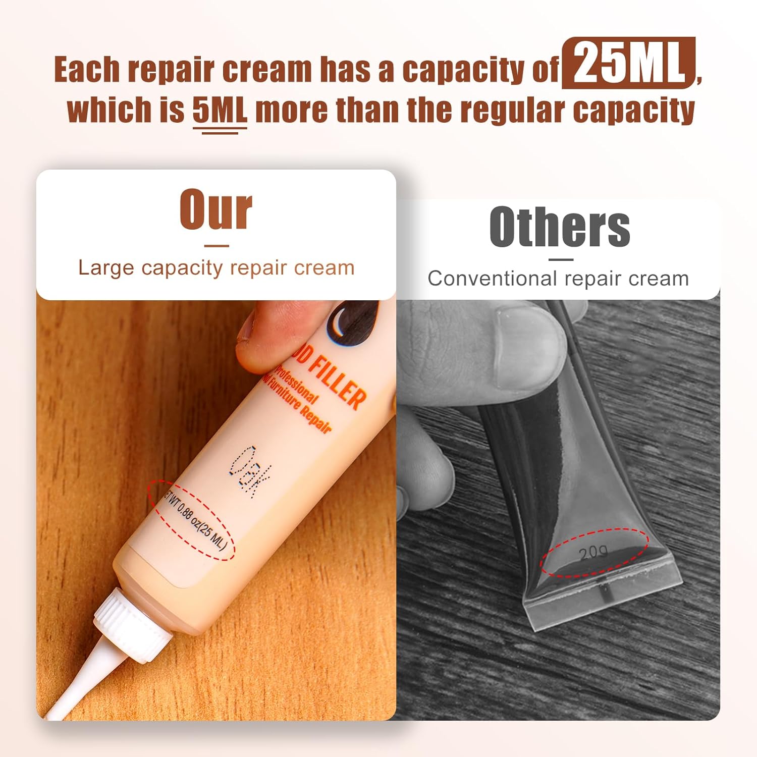 Wood Furniture Repair Kit- Set of 41 Laminate Vinyl Floor Repair Kit Wood Fillers,Floor Scratch